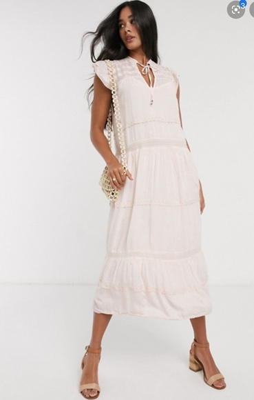 NEW...Free People Midnight Midi Dress - S - Picture 6 of 8